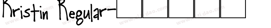 Kristin Regular字体转换